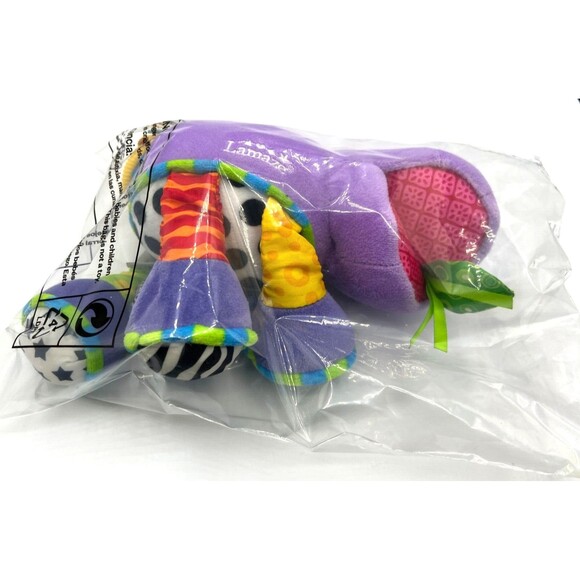 Lamaze Baby Toy Plush Hippo Purple Hanging Toy Rattles Teethers Crinkles Sensory - Picture 10 of 16